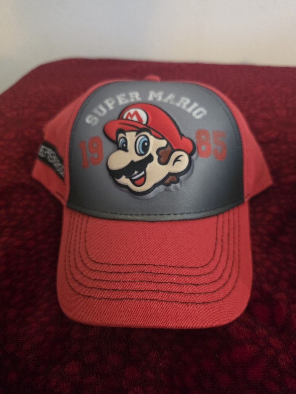 Nintendo Red and Gray Super Mario Kids Cap